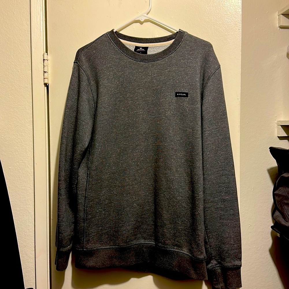 Mens RIP CURL Grey long sleeve Sweater Size small surf winter